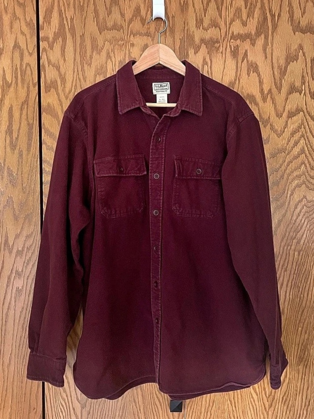 L.L.Bean Men’s Chamois Shirt Traditional Fit Cotton Button Down